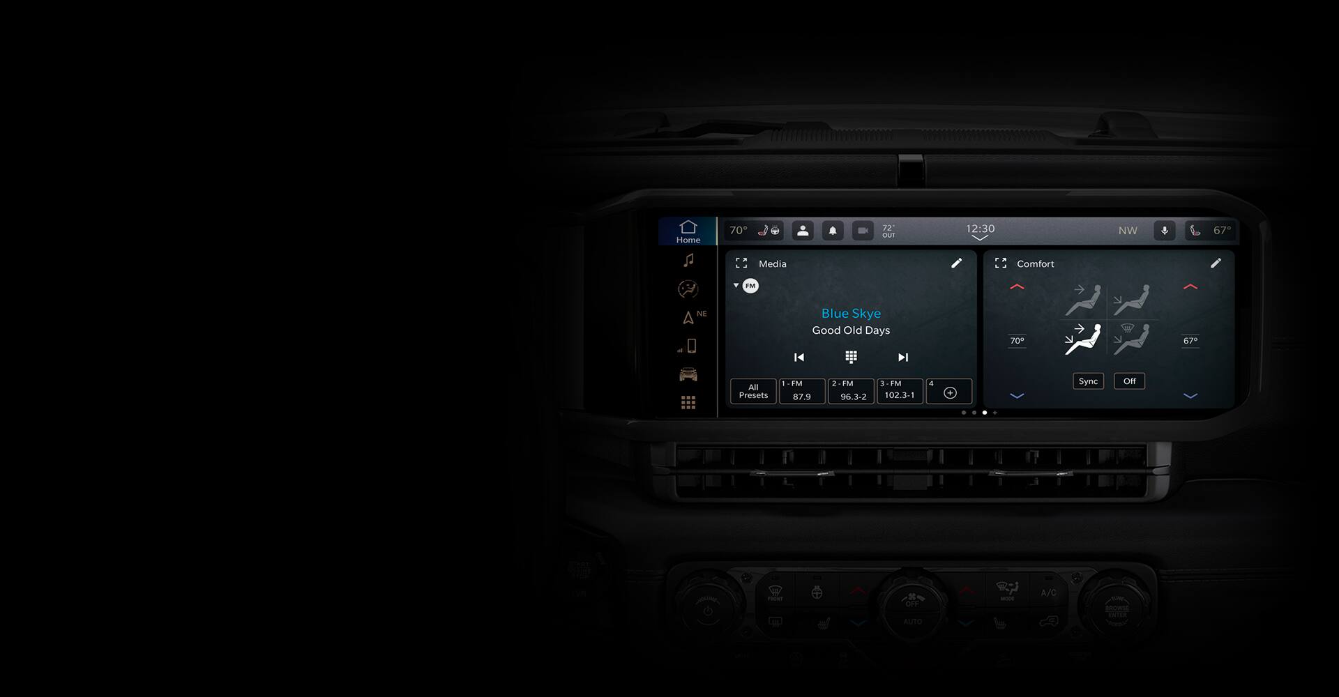 Jeep Wrangler, двозонний клімат-контроль